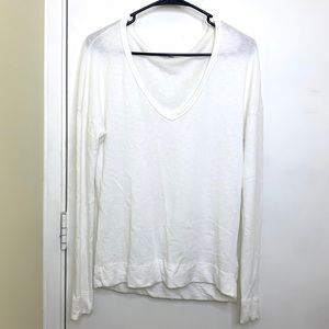 Standard James Perse White V Neck Tunic